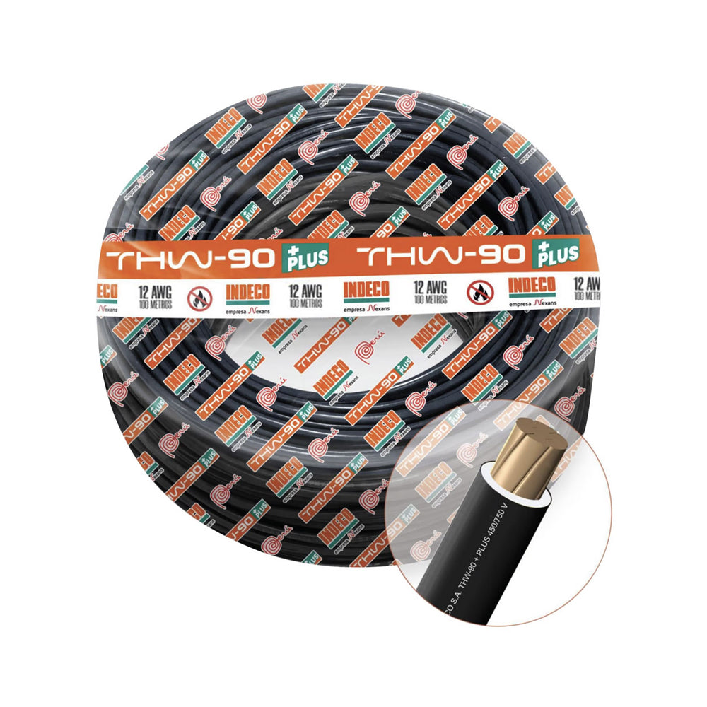 CABLE ELECTRICO 7 HILOS INDECO NACIONAL #12 AWG 100MTS + PLUS