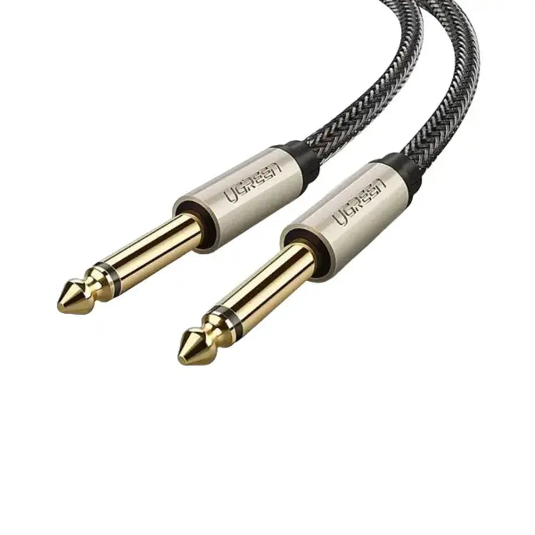 CABLE AUDIO MACHO A MACHO - 6.5 MM - GRIS - 3 MTS