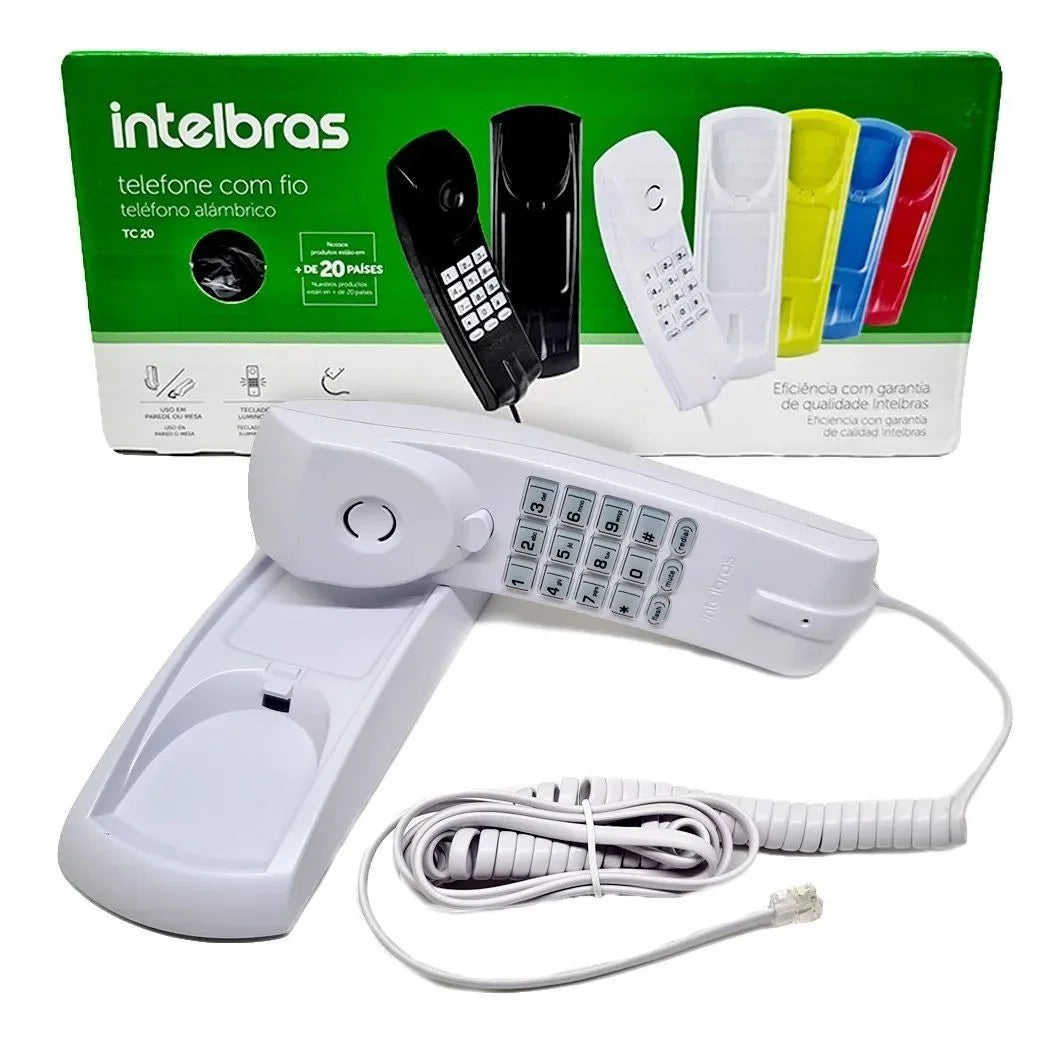 Telefono Alambrico Basico TC20 Negro