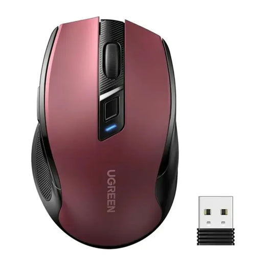 MOUSE ERGONOMICO - INALAMBRICO ROJO - 2.4 GHZ - & BLUETOOH - 4000 DPI