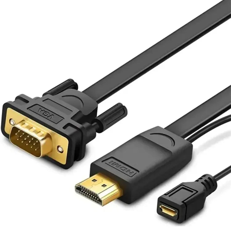 CABLE ADAPTADOR HDMI A VGA 1.5 MTS - NEGRO