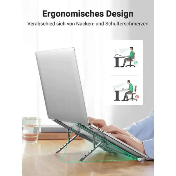 SOPORTE PORTATIL PARA LAPTOP - MATERIAL ALUMINIO