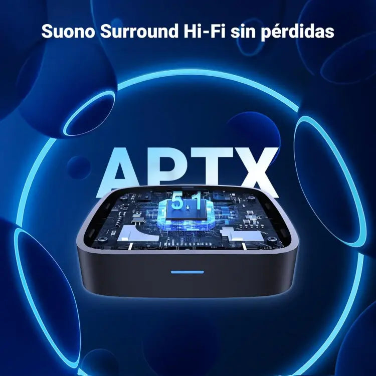 40759P - CM106 - RECEPTOR BLUETOOH 5.1 - SALIDAS RCA, JACK 3.5MM