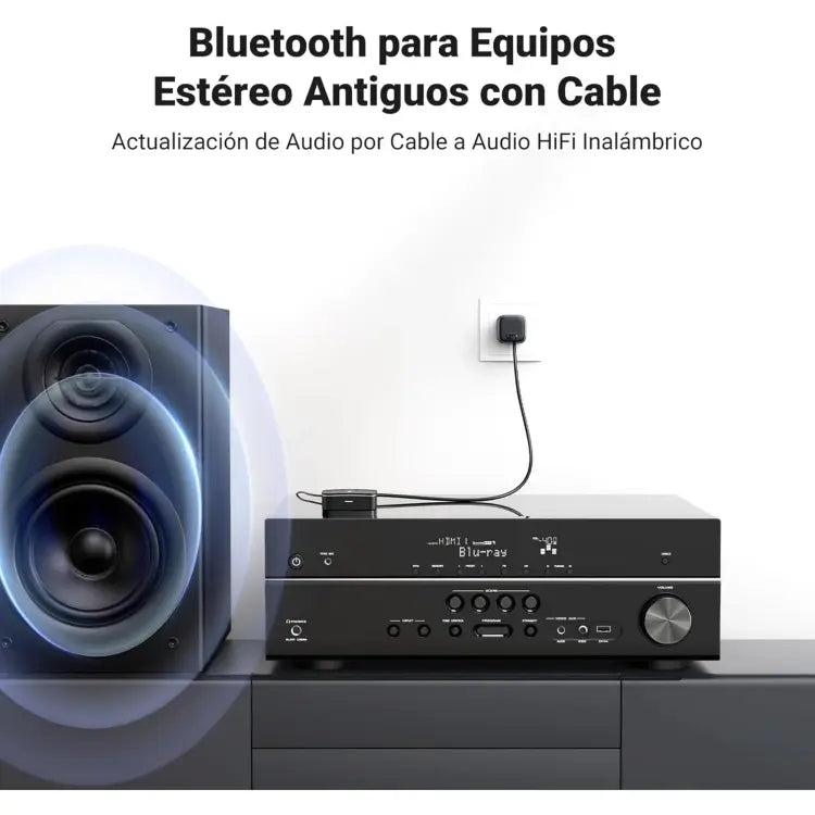 40759P - CM106 - RECEPTOR BLUETOOH 5.1 - SALIDAS RCA, JACK 3.5MM