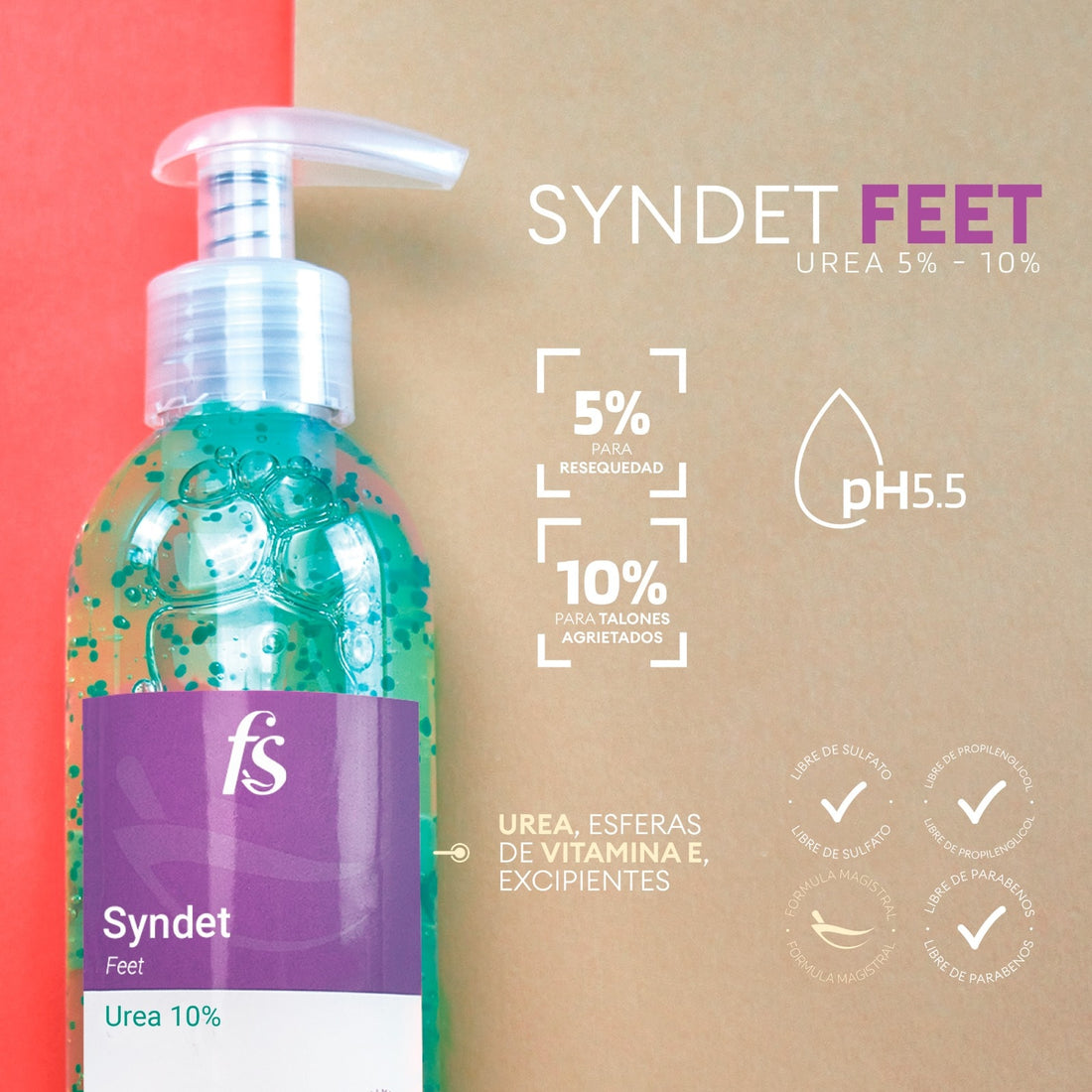 HIGIENE PODOLOGICO SYNDET FEET UREA 10% 240ML