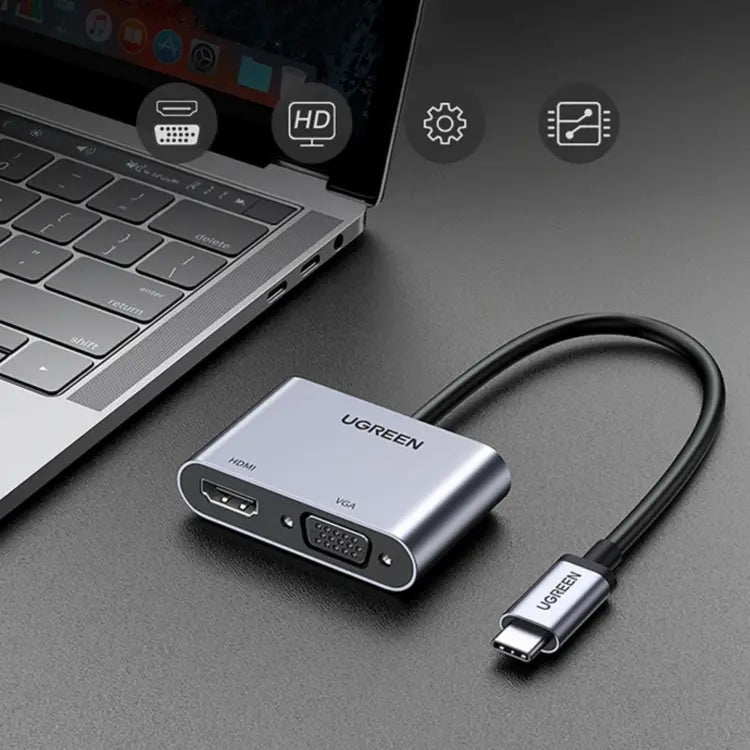 ADAPTADOR USB - C A HDMI+VGA - PD