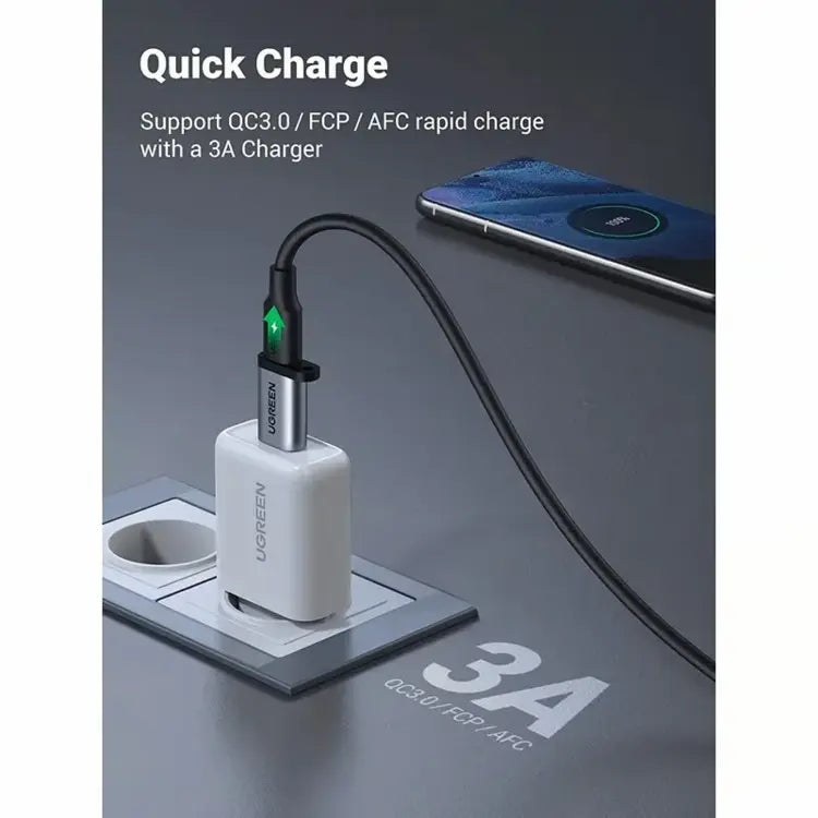 ADAPTADOR USB 3.0 A TIPO C - GRIS