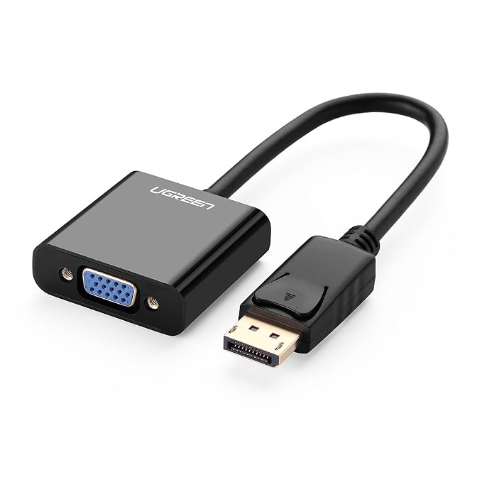 UGREEN DP MALE TO VGA FEMALE CONVERTER (BLACK)