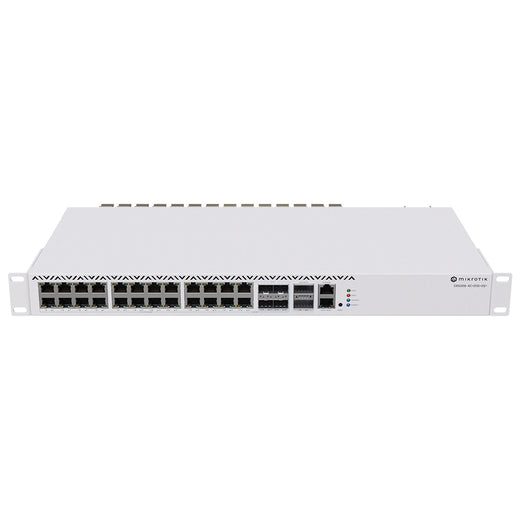 Cloud Router Switch with incredible 2.5 Gigabit port density,combo ports, and even a pair of 40 Gbps QSFP+ cages