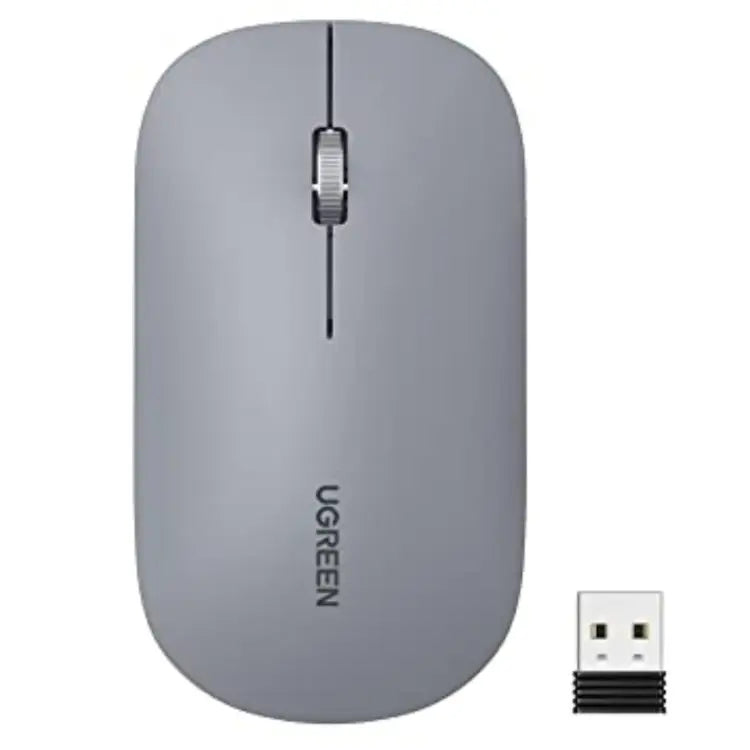 MOUSE INALAMBRICO GRIS CLARO - 4000 DPI