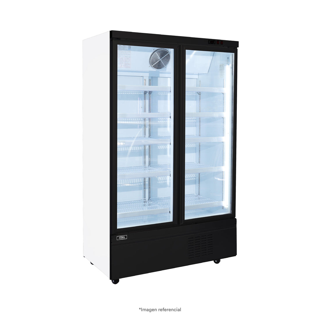 Bc Cooler (Fan Cooling) Sin Cenefa 2 Puertas Vidrio Vertical 1100L Ilumi