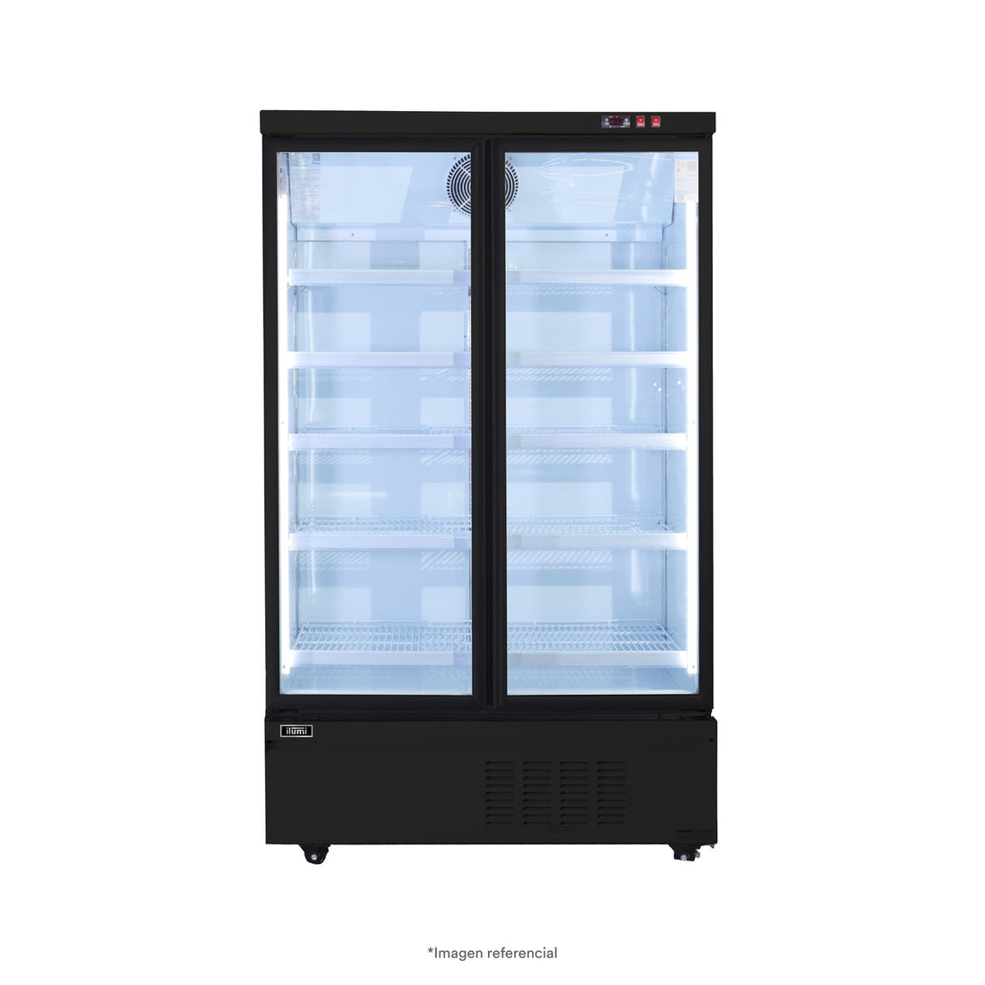 Bc Cooler (Fan Cooling) Sin Cenefa 2 Puertas Vidrio Vertical 1100L Ilumi