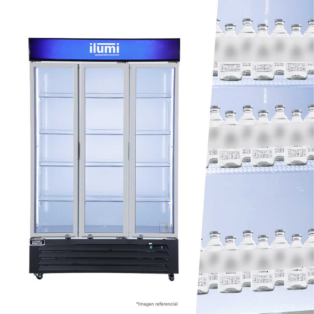Bc Cooler (Fan Cooling) 3 Puertas Vidrio Vertical 950L Ilumi