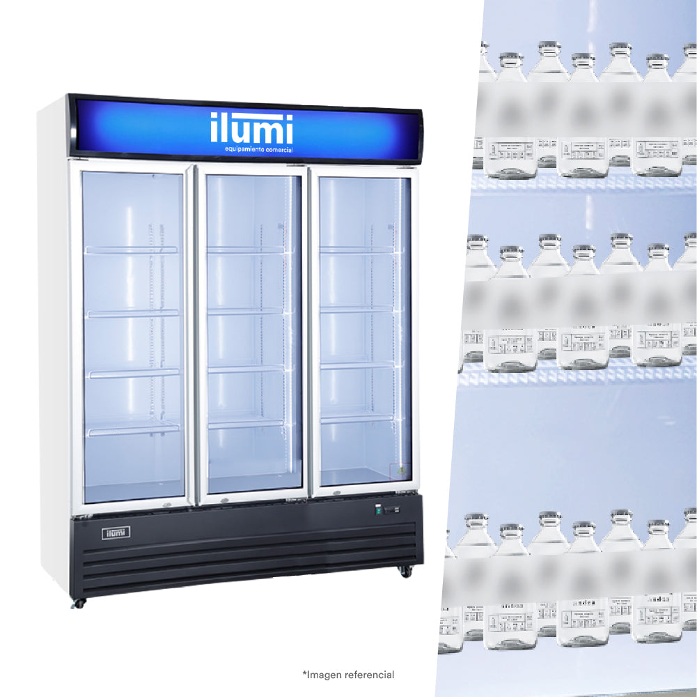 Bc Cooler (Fan Cooling) 3 Puertas Vidrio Vertical 1500L Ilumi
