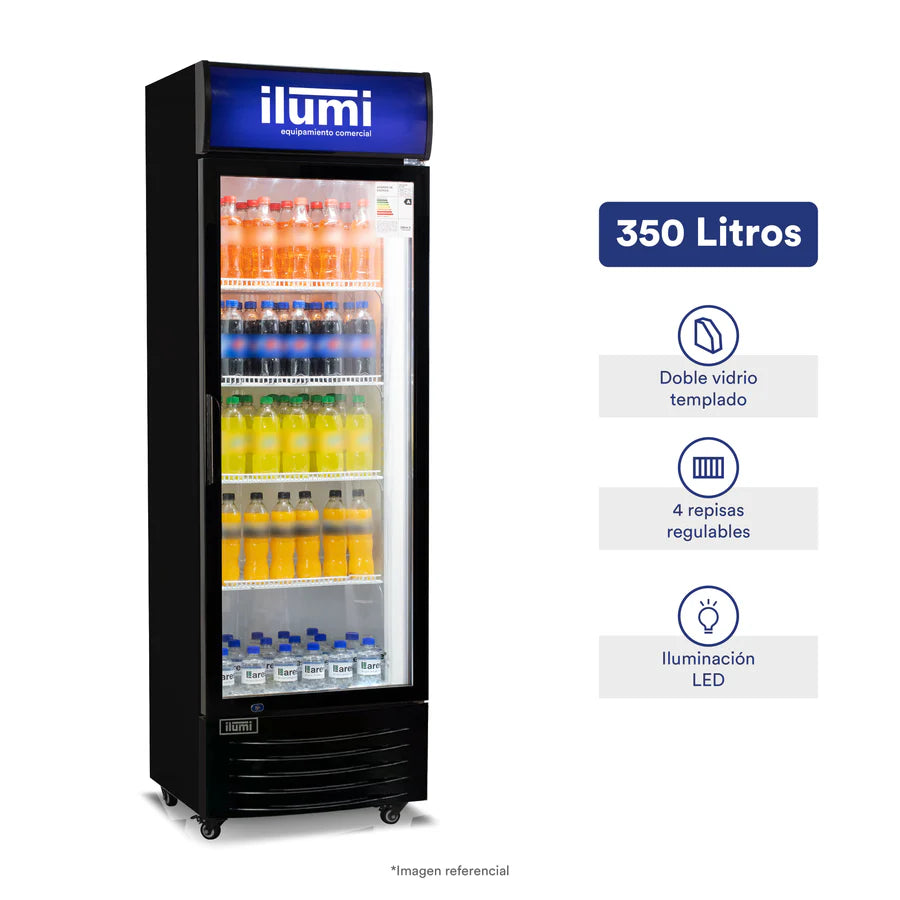Bc Cooler (Conservador) Puerta Vidrio Vertical 350L Ilumi