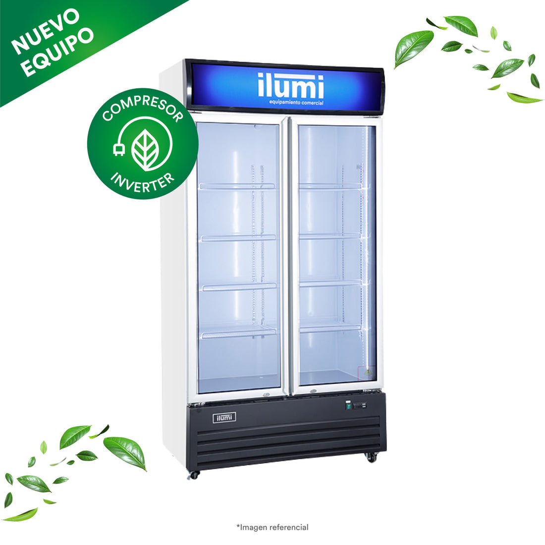 Bc Cooler (Inverter) 2 Puertas Vidrio Vertical 750L Ilumi