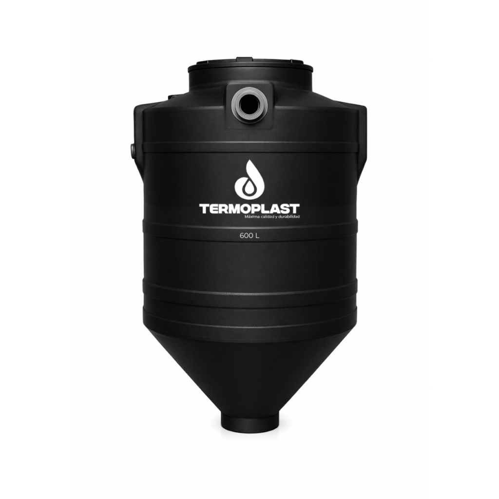 BIODIGESTOR AUTOLIMPIABLE DE 600 LITROS TERMOPLAST
