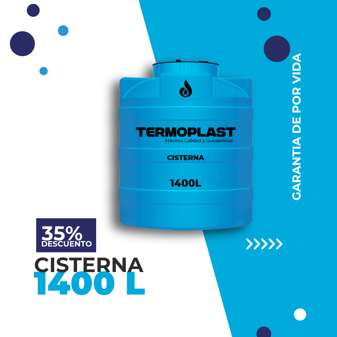 CISTERNA DE AGUA DE 1400 LITROS TERMOPLAST