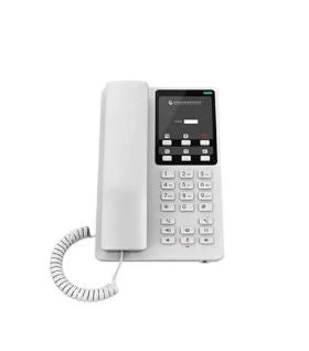 Teléfono IP Hotelero, 2 líneas SIP con 2 cuentas, IPV4/IPV6, color blanco, con gestión en la nube GDMS