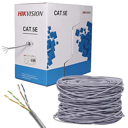Hikvision Ds-1Ln5Eo-Uu/E Rollo Cable De Red Utp Cat5E Exterior Negro 305M