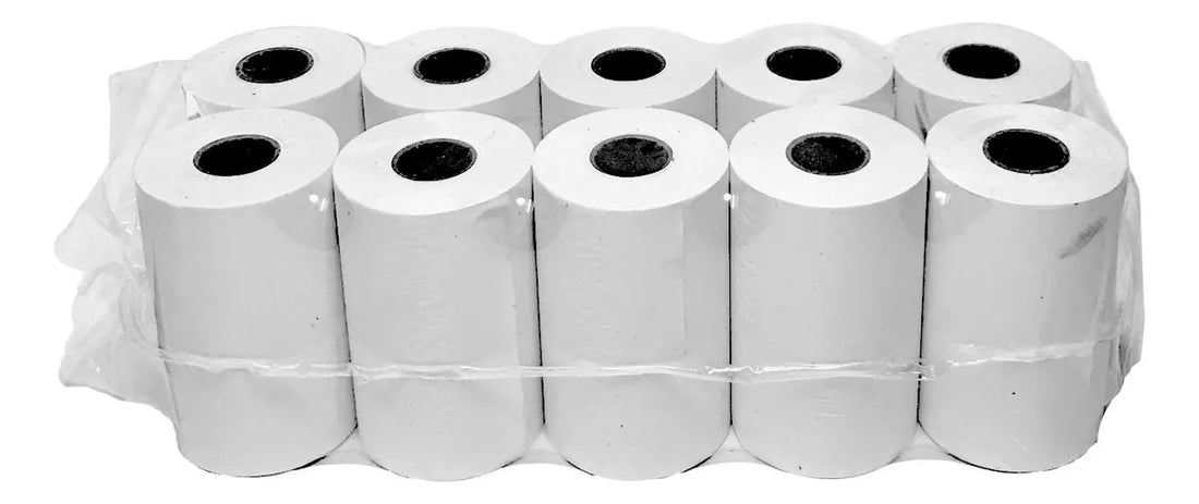 ROLLO PAPEL TERMICO 57x40MM IZIPAY VISA MASTERCARD NIUBIZ  PAQUETE X 10 UNDS