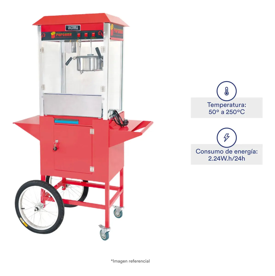 Máquina Industrial De Pop Corn Ilumi