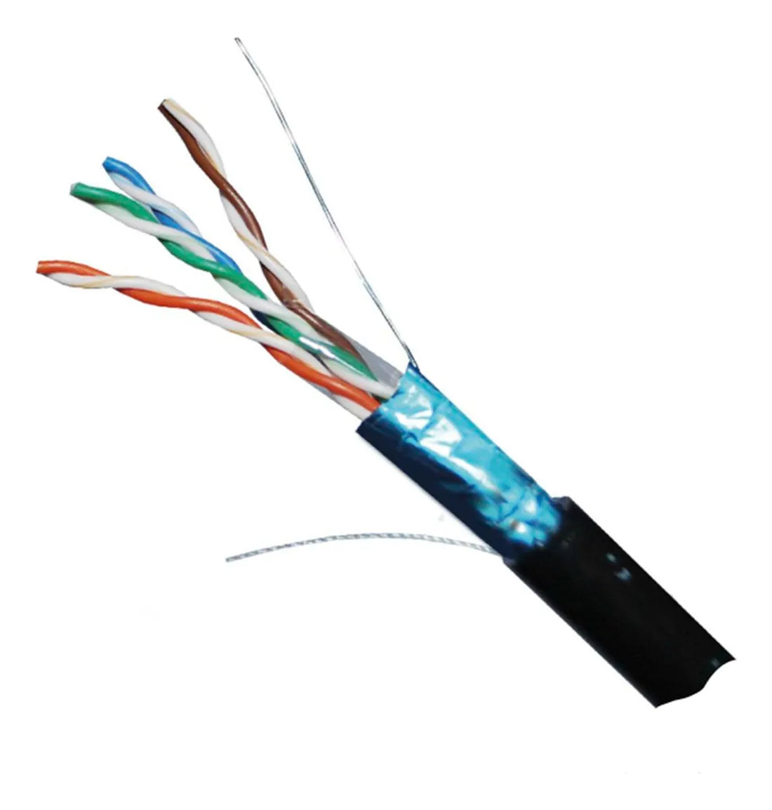 Rollo De Cable De Red Utp Dixon  Cat5E De 305 Mts Negro Uv 3057