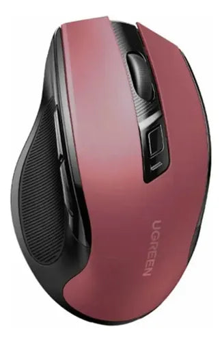 MOUSE ERGONOMICO - INALAMBRICO ROJO - 2.4 GHZ - & BLUETOOH - 4000 DPI