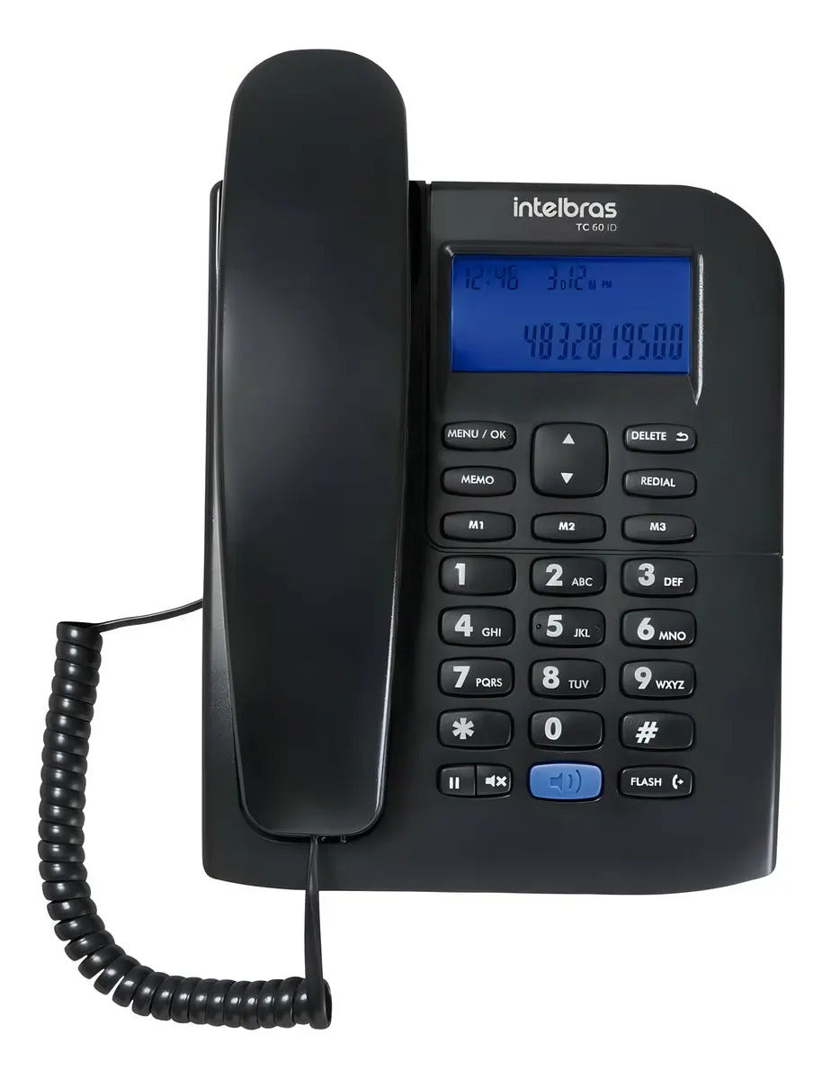 Telefono Alambrico con Identificador TC60 ID-B Negro