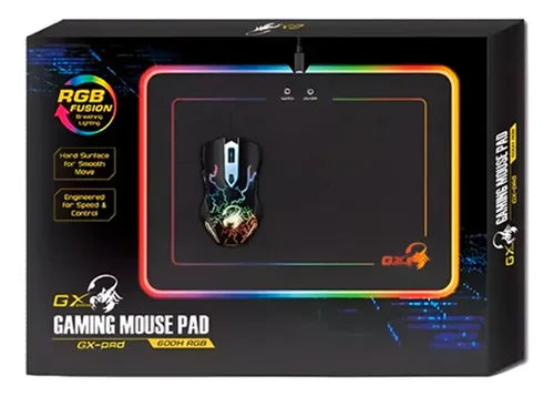 PAD MOUSE GENIUS GX GX-PAD 600H HARD RGB USB BLACK (31250006400) - IT2