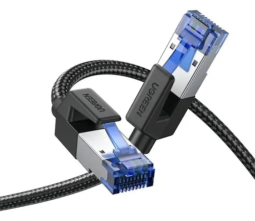 CABLE CAT8 - 10 MTS - ETHERNET TRENZADO - COBRE PURO - NEGRO