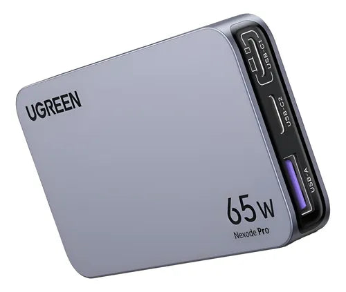 CARGADOR NEXODE PRO 65 W - 3 PUERTOS - FAST CHARGER