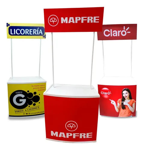 MÓDULO STAND COUNTER PORTATIL PVC 80X200CM MARKETING PUBLICITARIOS