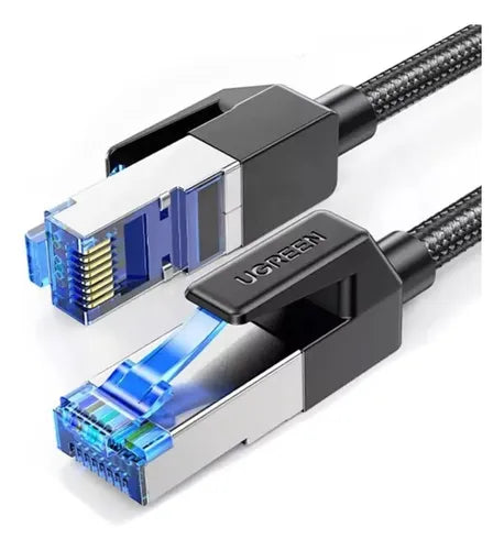 CABLE CAT8 - 3 MTS - TRENZADO REDONDO BLINDADO - CONECTORES MODULARES