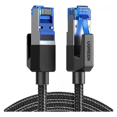 CABLE CAT8 - 5 MTS - TRENZADO REDONDO BLINDADO - CONECTORES MODULARES