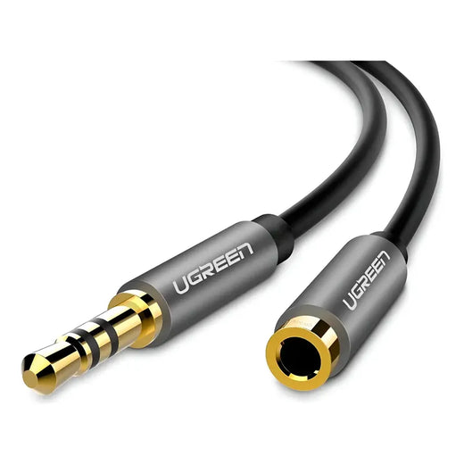 UGREEN 3.5MM MALE TO 3.5MM FEMALE EXTENSION BRAID 2M (BLACK)40675