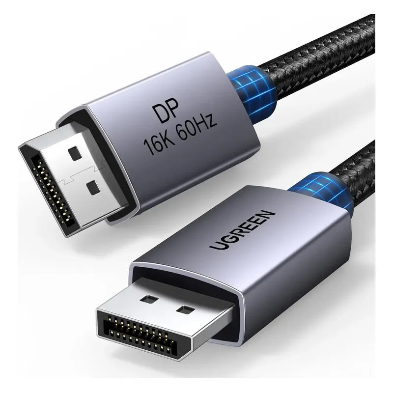 UGREEN DISPLAYPORT 16K CABLE MALE TO MALE ALUMINUM ALLOY SHELL 1M