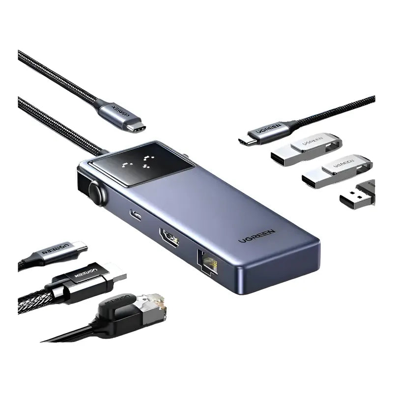 USB - C TO HDMI 4K 60HZ+2 USB - A3.0+USB - C3.0+USB - A2.0+GIGABIT RJ45+PD(100W)