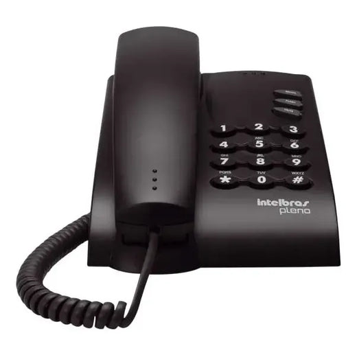 Telefono Alambrico de Escritorio Pleno Negro