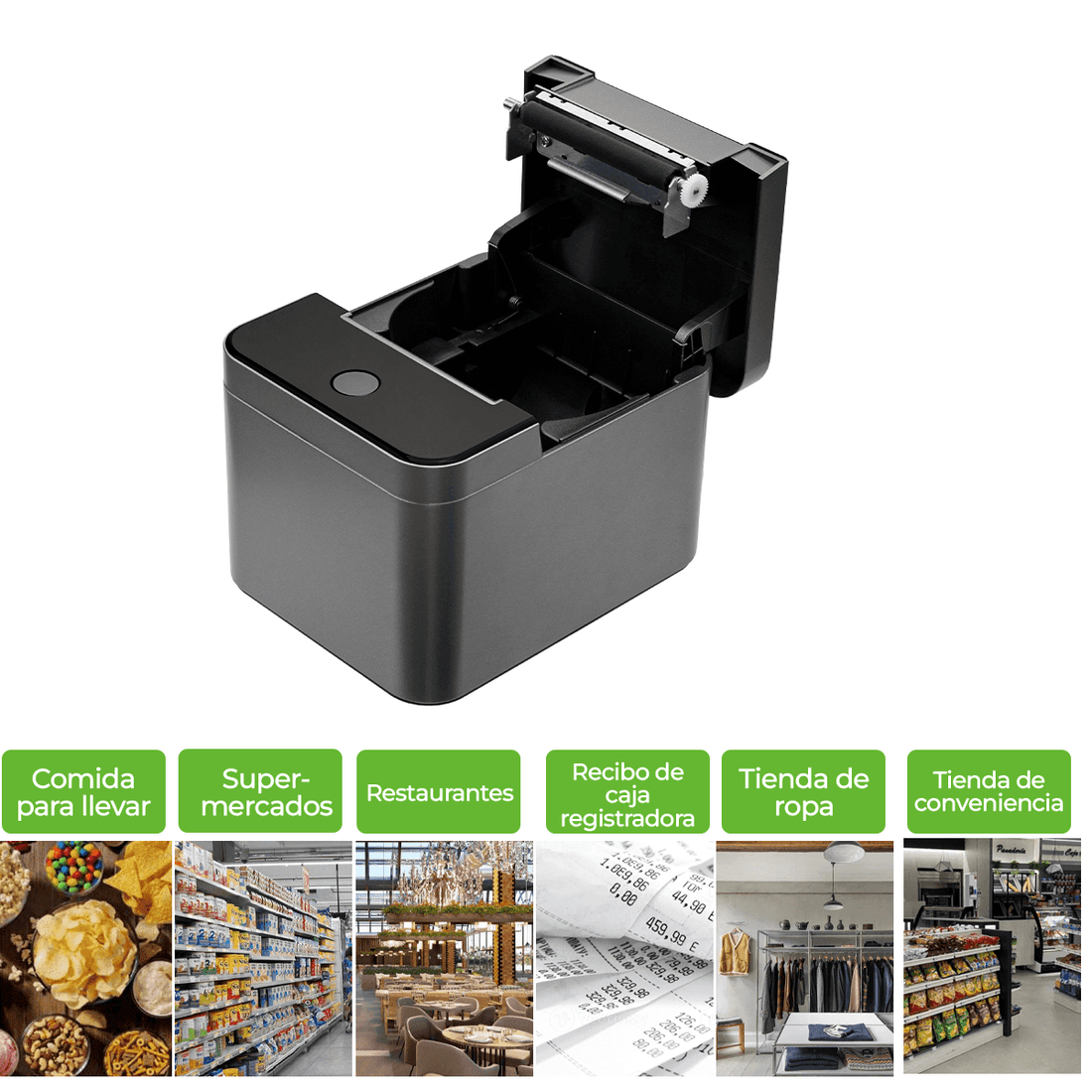 IMPRESORA TÉRMICA USB + LAN 230MM/S ZKTECO
