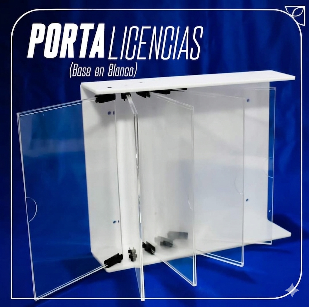 Porta Licencias De Acrilico A4 Restaurantes Negocios Empresas Hoteles