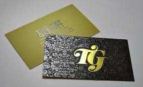 TARJETAS PERSONALES ACABADO ESPECIAL HOT STAMPING SOLO TIRA 1 MILLAR 350GR.