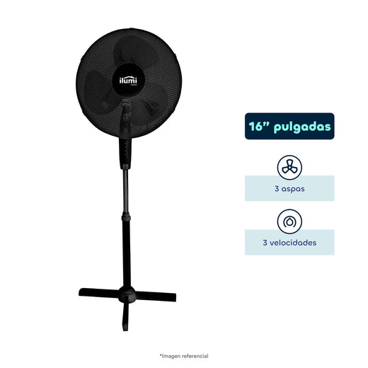 Ventilador De Pedestal Ilumi
