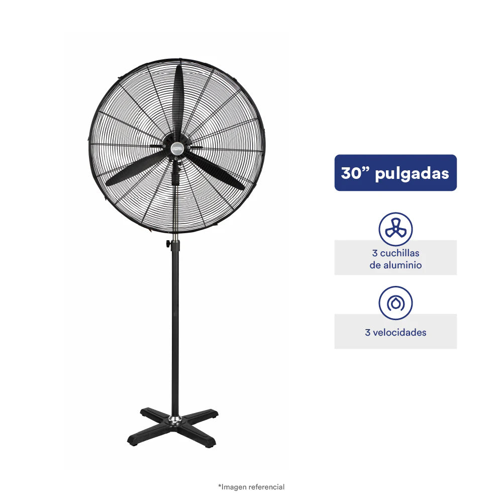 Ventilador Industrial De 30 Pulgadas Ilumi