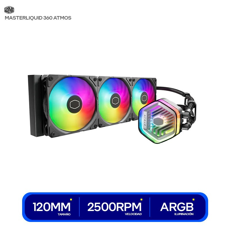 LIQUID COOLING COOLER MASTER MASTERLIQUID 360 ATMOS STEALTH MLX-D36M-A24PK-R1