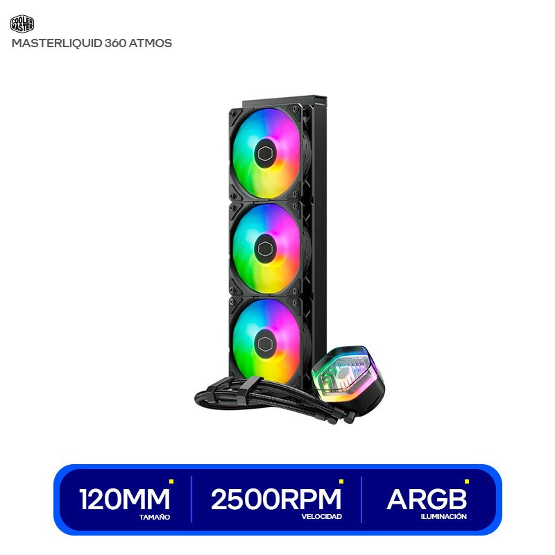 LIQUID COOLING COOLER MASTER MASTERLIQUID 360 ATMOS STEALTH MLX-D36M-A24PK-R1