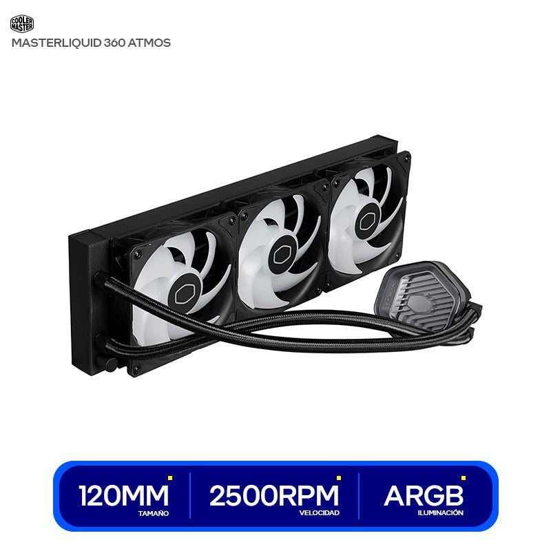 LIQUID COOLING COOLER MASTER MASTERLIQUID 360 ATMOS STEALTH MLX-D36M-A24PK-R1