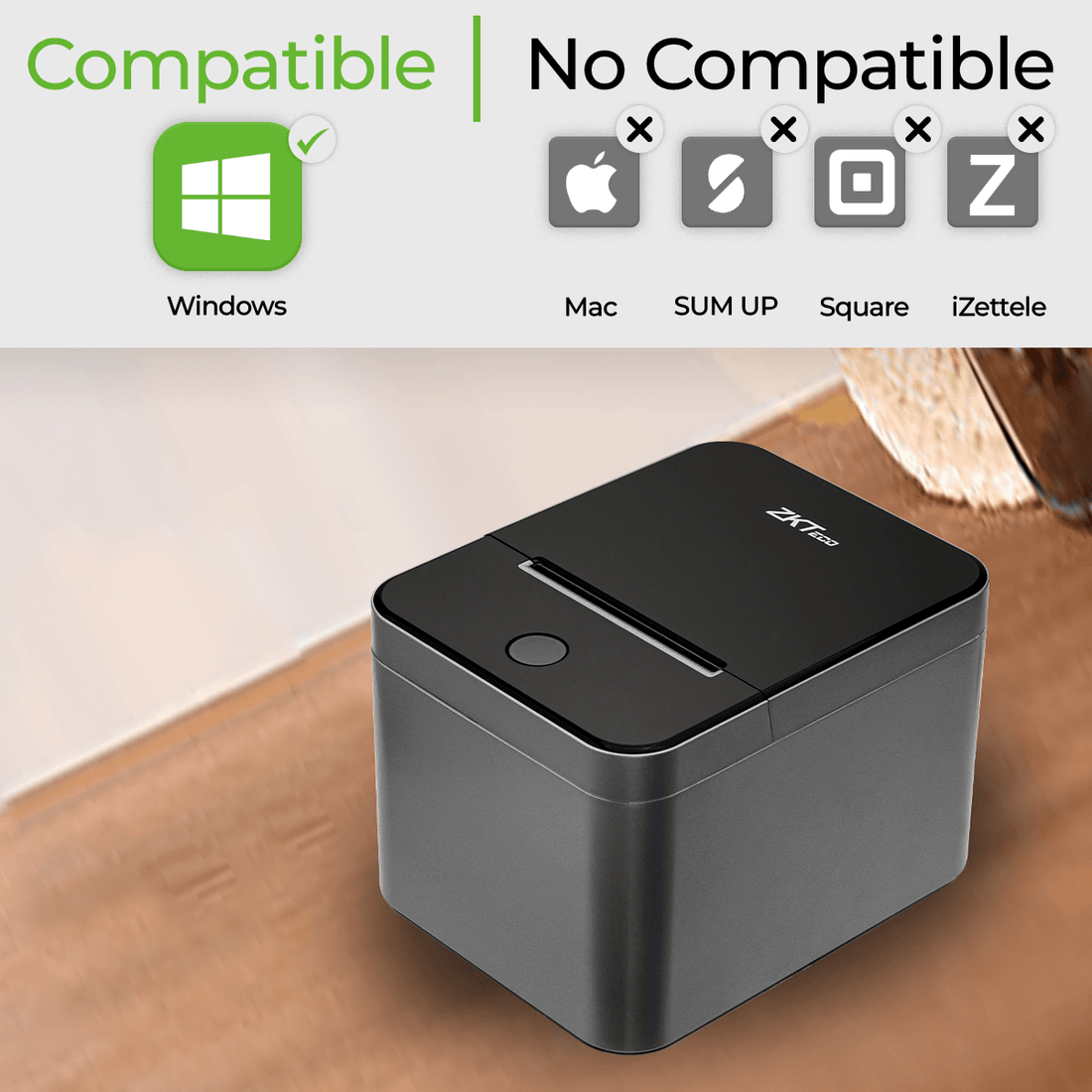 IMPRESORA TÉRMICA USB + LAN 230MM/S ZKTECO