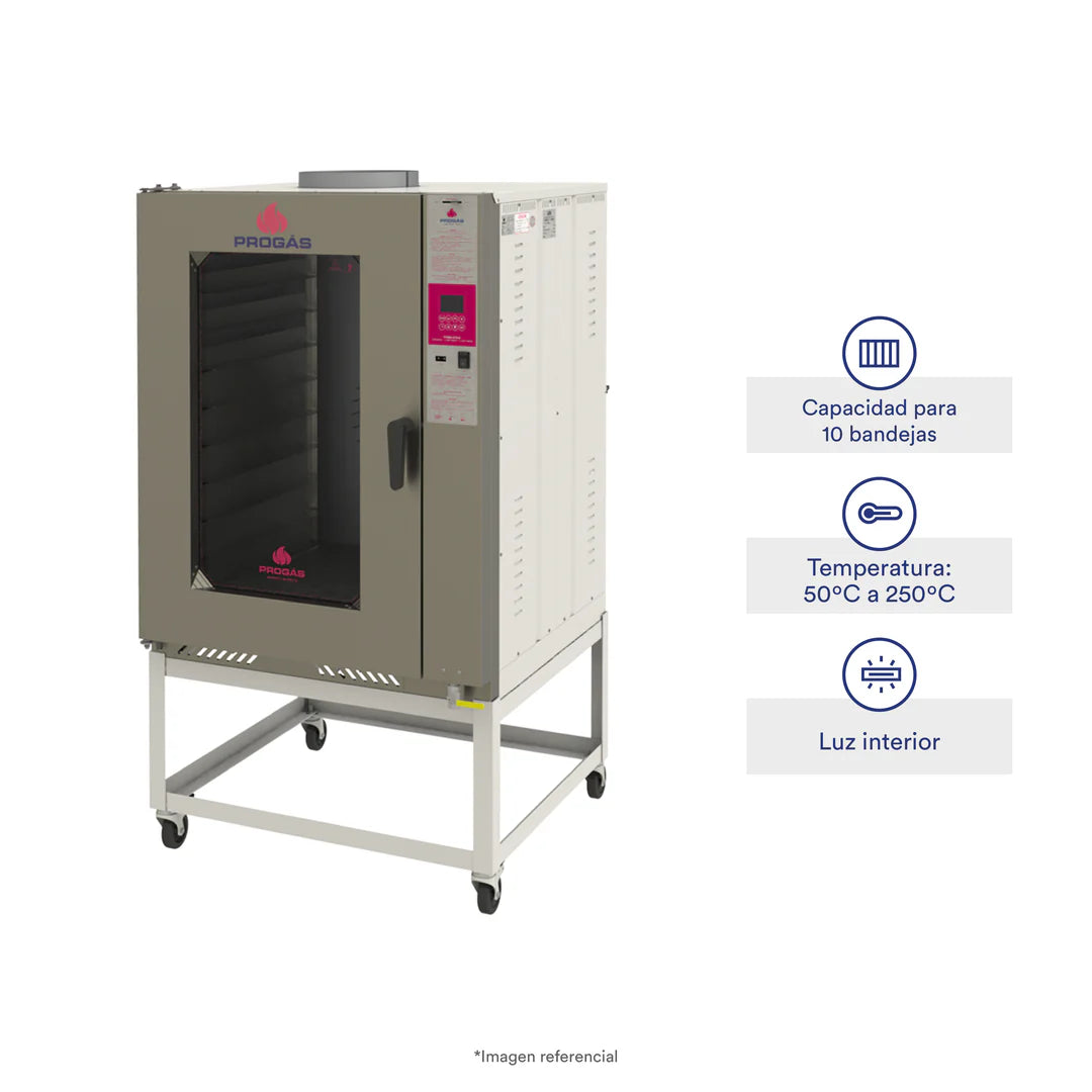 Horno Convector A Gas Capacidad Para 12 Bandejas Progas