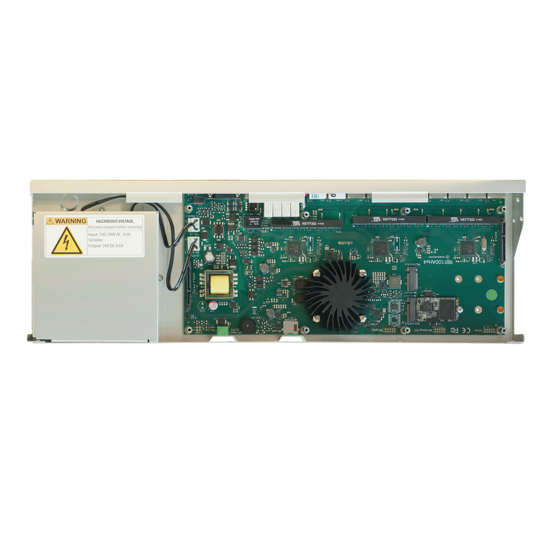 RB1100AHx4 Dude Edition, 13 Puertos Gigabit, Almacenamiento M.2 60GB para Base de Datos Dude